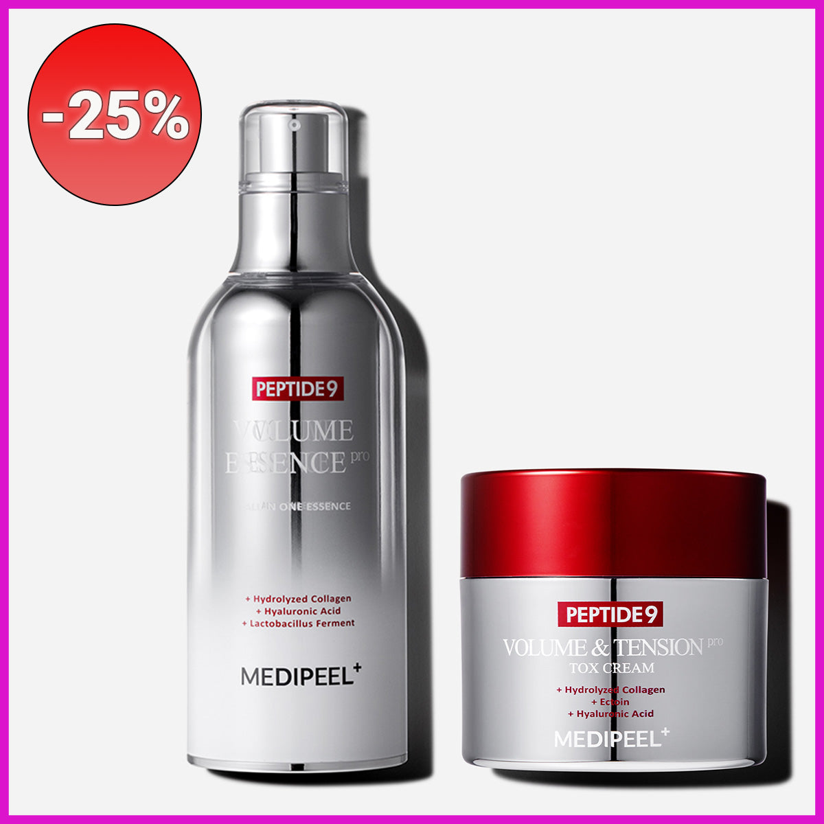 Rinkinys su nuolaida -25%: Medi-Peel Peptide 9 Set: Esencija+Kremas