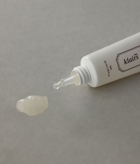 Klairs Fundamental Eye Awakening Gel gelis paakiams su kofeinu. Korėjietiška kosmetika