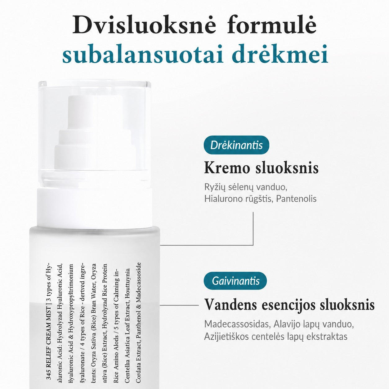 Dr. Althea 345 Relief Cream Mist – raminamasis veido dulksna-kremas