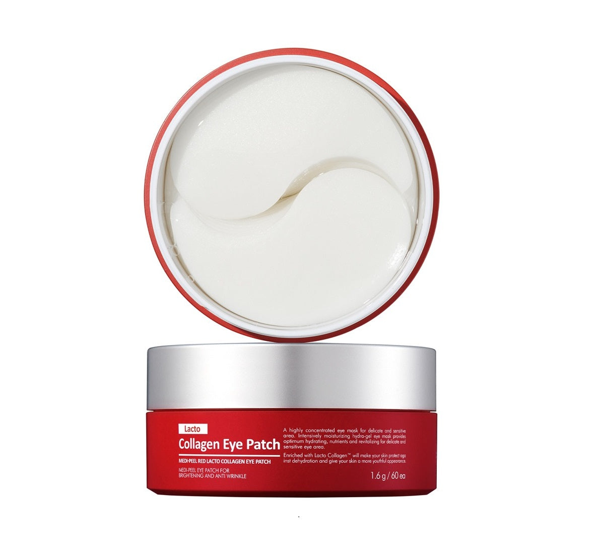 MEDI-PEEL Red Lacto Collagen Eye Patch paakių pagalvėlės, 60vnt