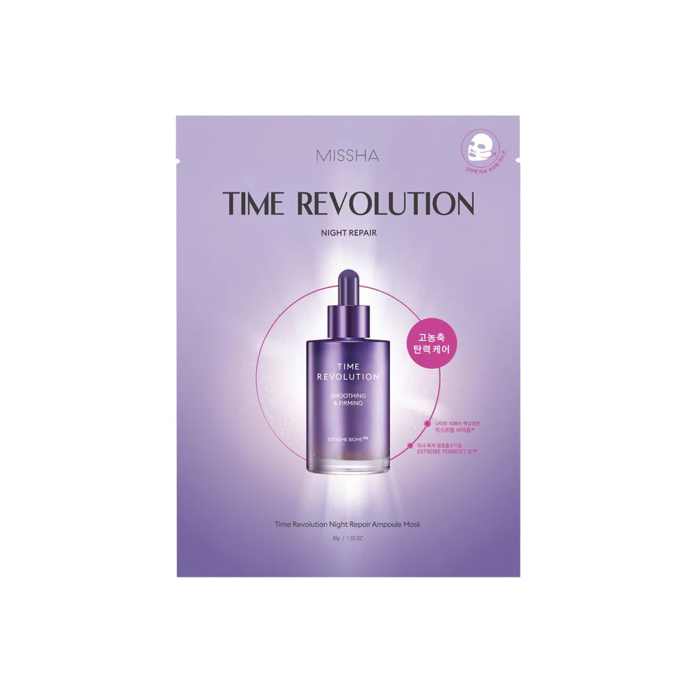 MISSHA NIght Repair Probio Ampoule Sheetmask lakštinė kaukė, 30g