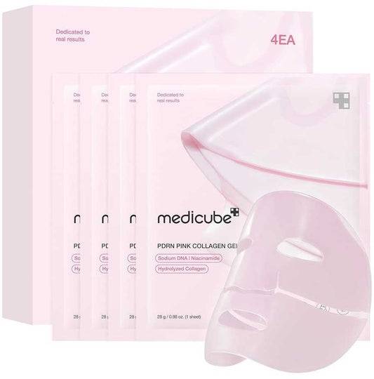 4vnt Medicube PDRN Pink Collagen Jelly Gel Mask veido kaukė su PDRN ir kolagenu