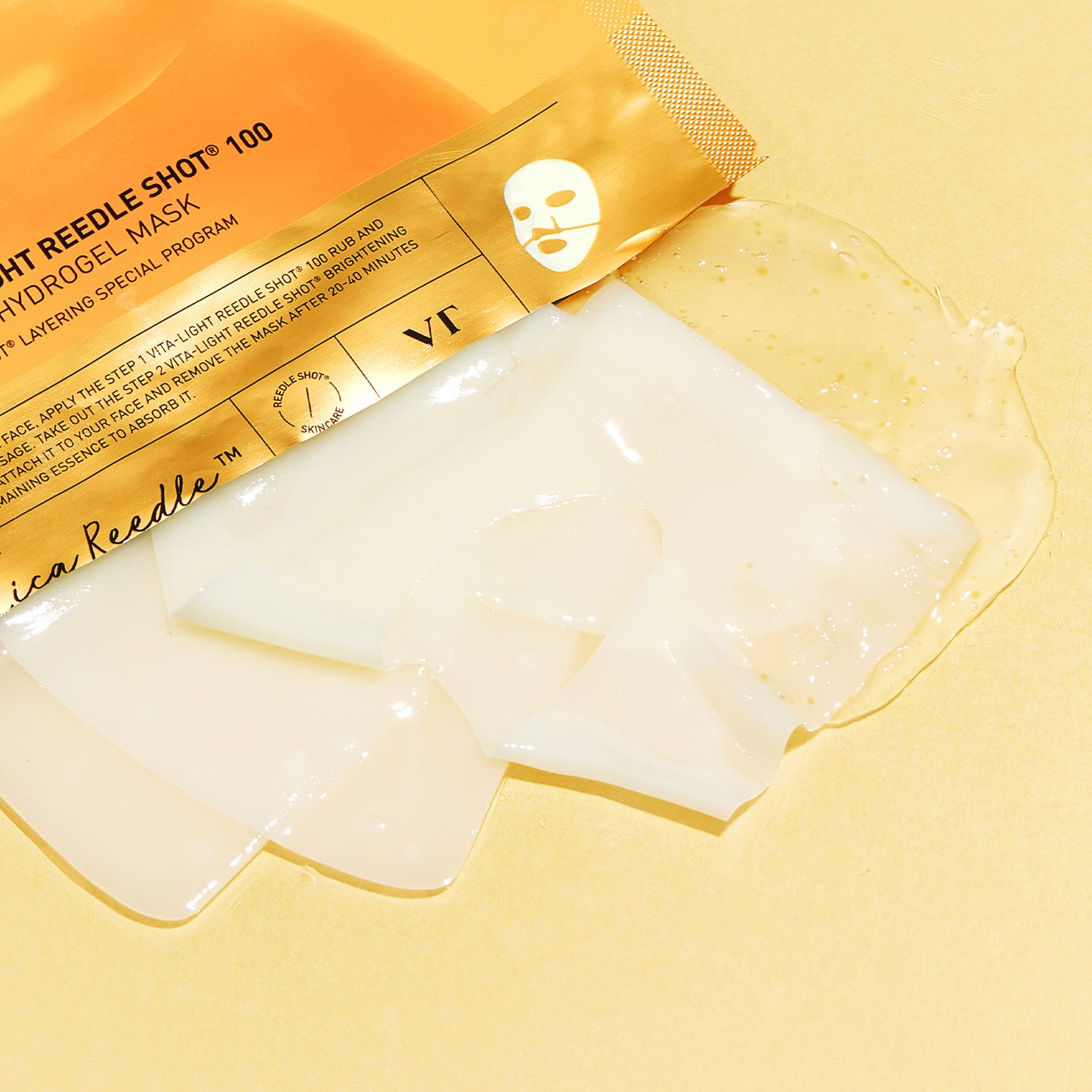 VT cosmetics Vita-Light Reedle Shot 100 2 Step Hydrogel Mask. Korėjietiška kosmetika