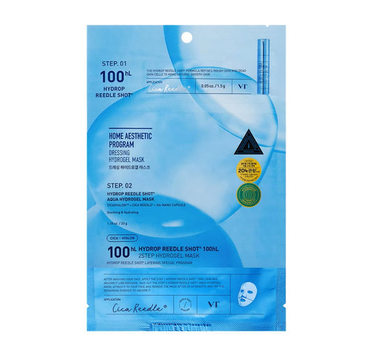 VT Cosmetics Hydrop Reedle Shot 100 2 Step Hydrogel Mask. Korėjietiška kosmetika