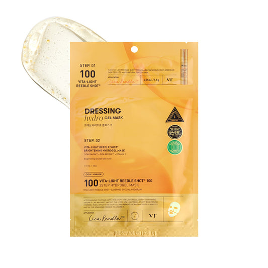 VT cosmetics Vita-Light Reedle Shot 100 2 Step Hydrogel Mask. Korėjietiška kosmetika