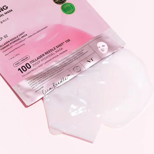 VT Cosmetics Collagen Reedle Shot 100 2-Step Hydrogel Mask. Korėjietiška kosmetika