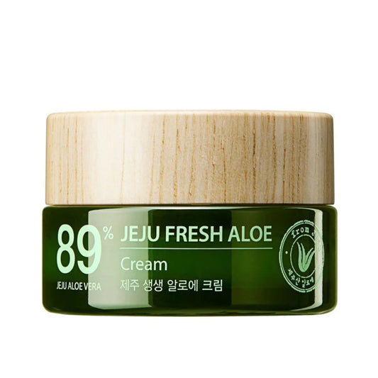 The Saem Jeju Fresh Aloe Crem veido kremas. Korėjietiška kosmetika