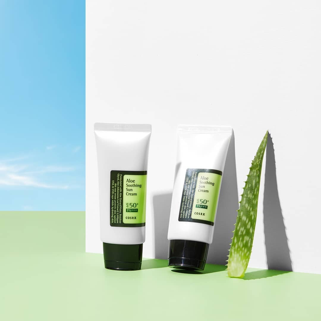 COSRX Aloe Soothing Sun Cream kremas nuo saulės SPF50+ PA+++, 50ml