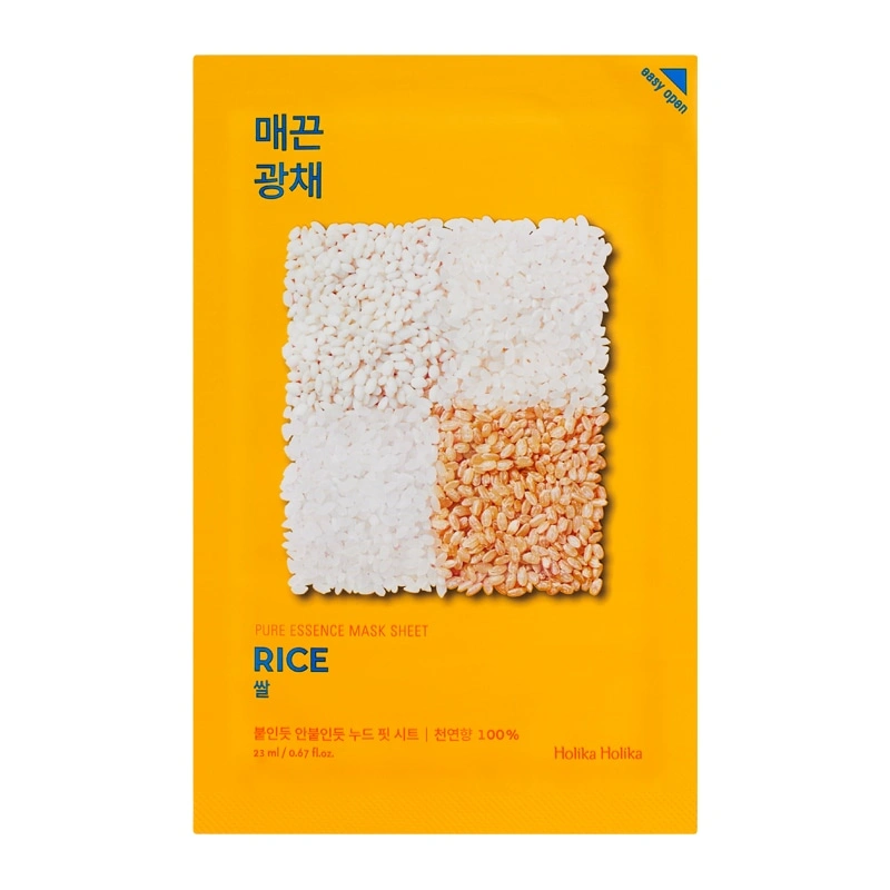 HOLIKA HOLIKA Pure Essence Mask Sheet - Rice lakštinė veido kaukė su ryžių ekstraktu