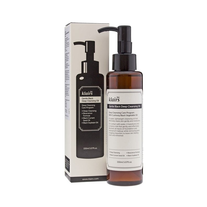 Klairs Gentle Black Deep Cleansing Oil valomasis aliejus, 150ml