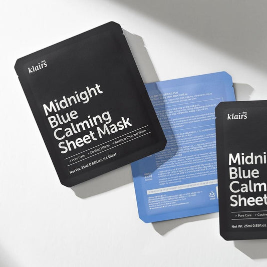 Klairs Midnight Blue Calming Sheet Mask lakštinė kaukė, 25ml