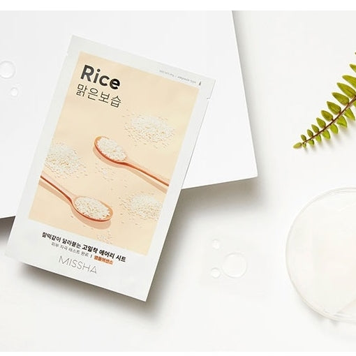 MISSHA Airy Fit Sheet Mask (Rice) lakštinė veido kaukė, 19g