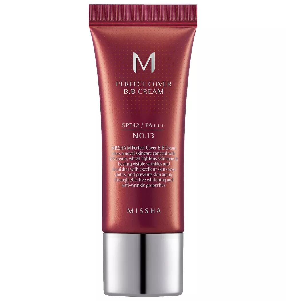 Missha M Perfect Cover BB kremas, 20ml No 13 Bright Beige