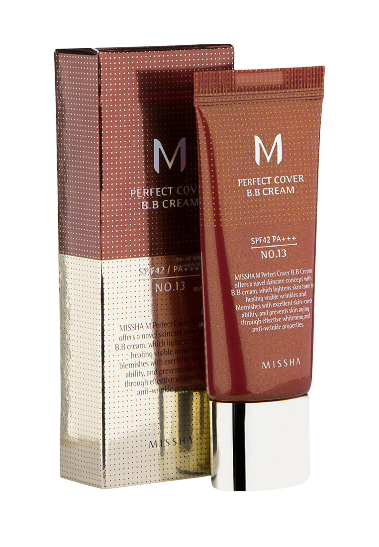 Missha M Perfect Cover BB kremas, 20ml No 13 Bright Beige