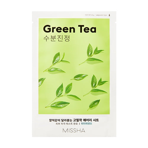 MISSHA Airy Fit Sheet Mask (Green Tea) lakštinė veido kaukė, 19g
