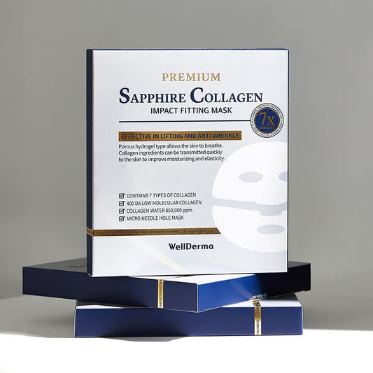 WellDerma Collagen Impact Fitting Mask veido kaukė su kolagenu