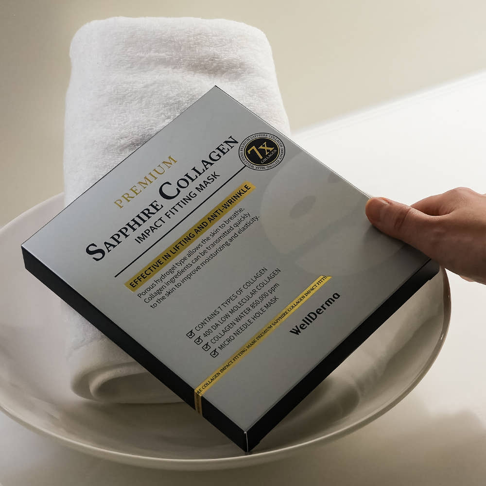 WellDerma Collagen Impact Fitting Mask veido kaukė su kolagenu