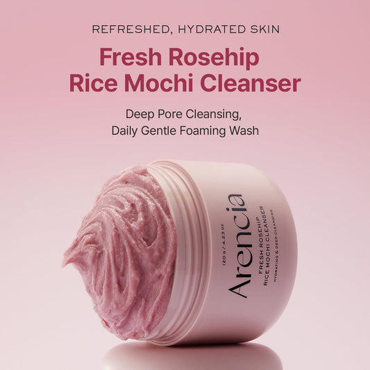 ARENCIA Fresh Rosehip Mochi Cleanser veido prausiklis