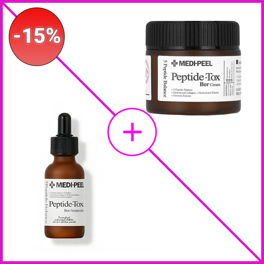 Rinkinys su nuolaida -15%: Medi-Peel Peptide Tox Bor ampoule + kremas