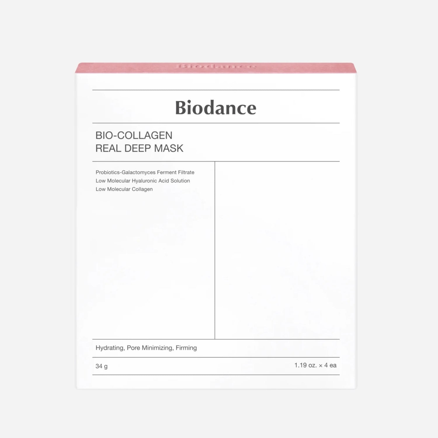 BIODANCE Bio-Collagen Real Deep Mask veido kaukė. Korėjietiška kosmetika