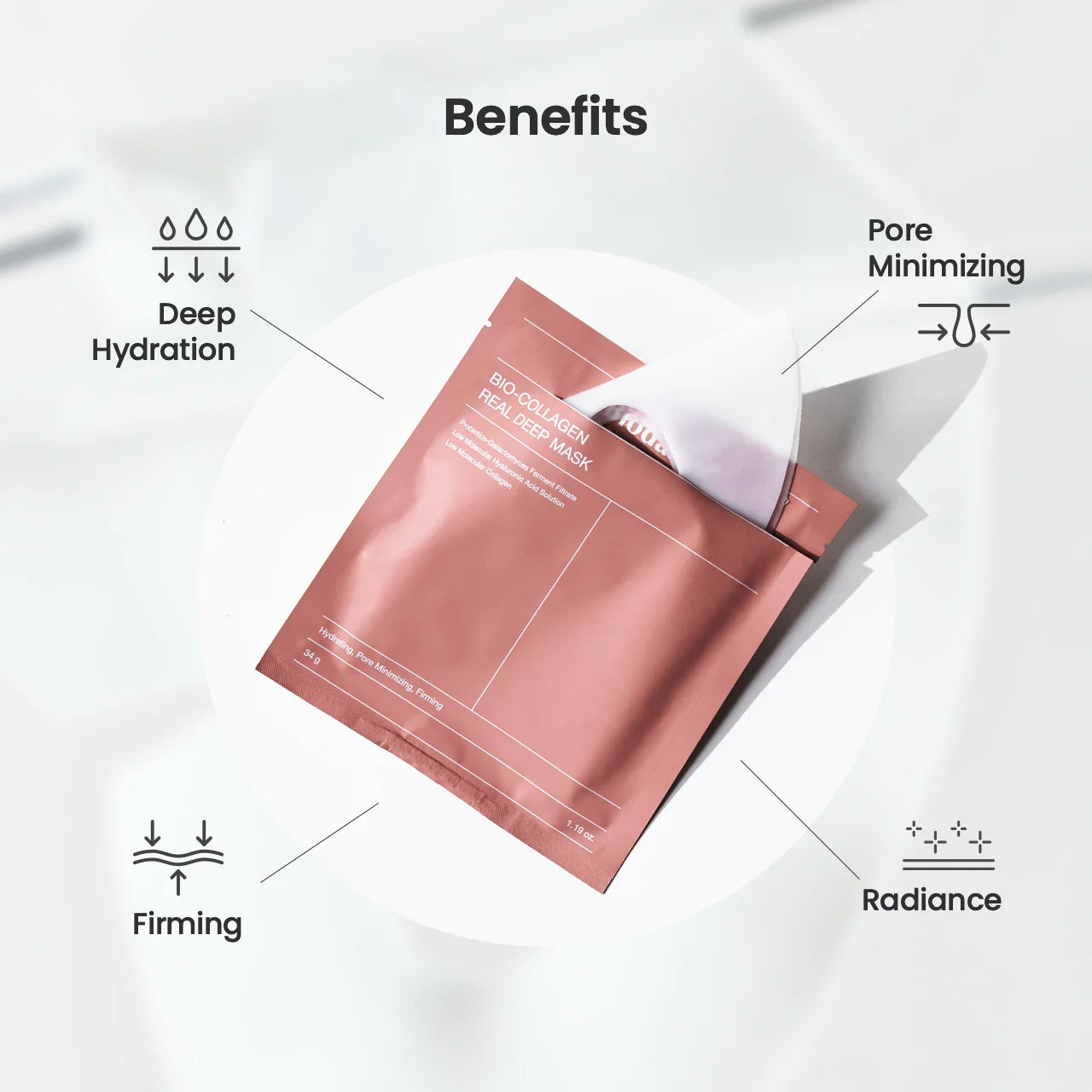 BIODANCE Bio-Collagen Real Deep Mask veido kaukė. Korėjietiška kosmetika