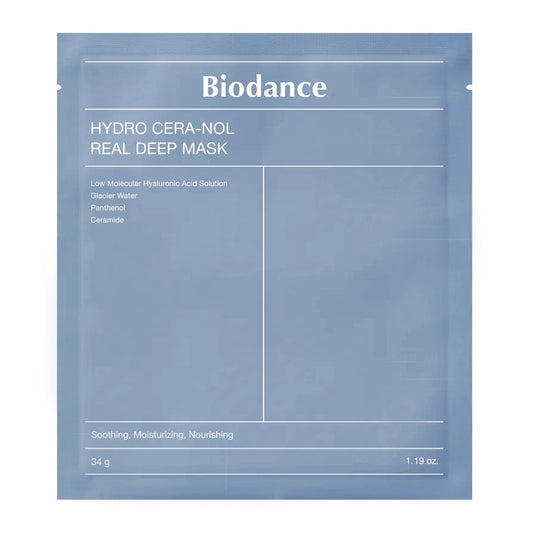 Biodance Hydro Cera-Nol Real deep mask veido kauke. Korėjietiška kosmetika