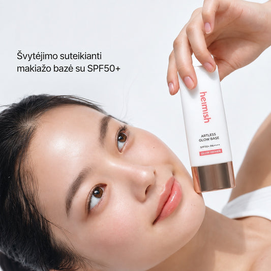 HEIMISH Artless Glow Base makiažo bazė su SPF50+ PA+++
