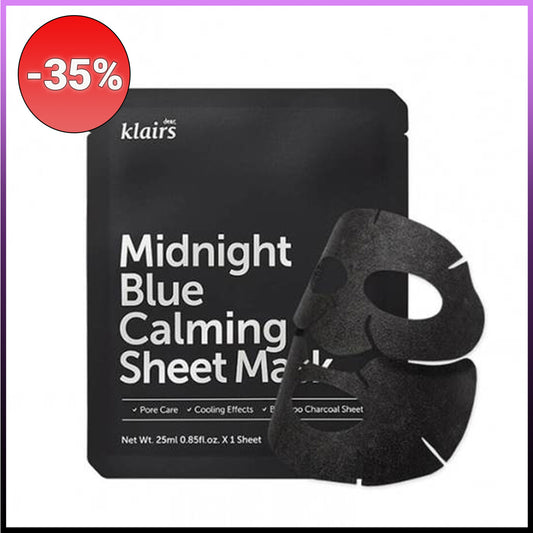 Klairs Midnight Blue Calming Sheet Mask lakštinė kaukė, 25ml