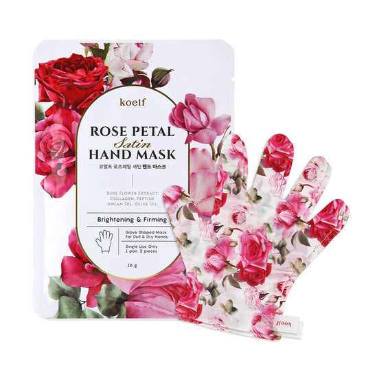 Koelf Rose Petal Hand Mask. Korėjietiška kosmetika 