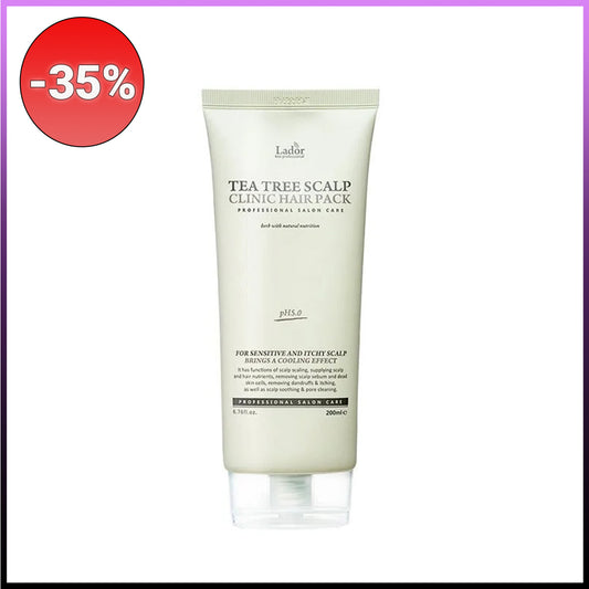 LADOR Tea Tree Scalp Clinic Hair Pack kaukė galvos odai su arbatmedžiu, 200g