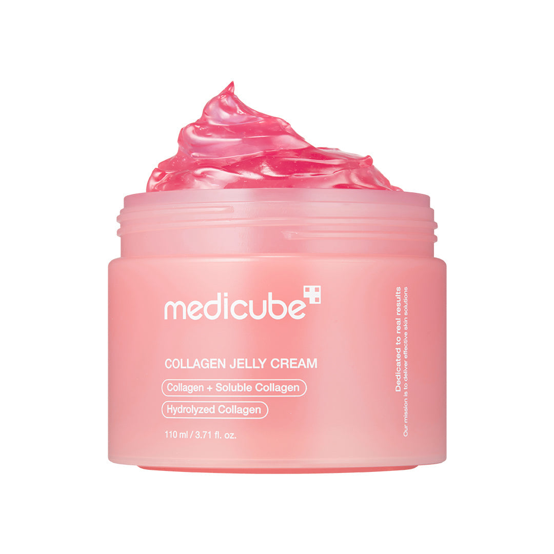 MEDICUBE Collagen Jelly veido kremas su kolagenu intensyviai drėkina, padeda pagerinti odos stangrumą, suteikia putlumo ir natūralaus švytėjimo. 110 ml.
