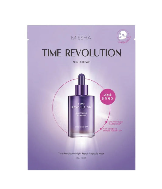 MISSHA NIght Repair Probio Ampoule Sheetmask lakštinė kaukė, 30g