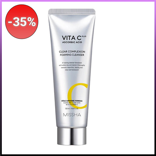 MISSHA Vita C Plus Clear Complexion Foaming Cleanser veido prausiklis