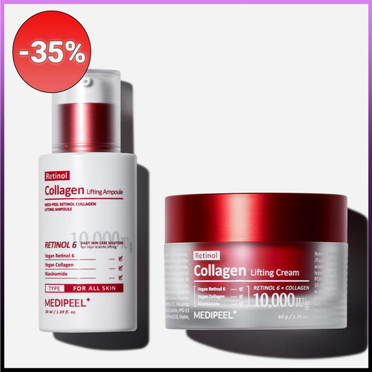 MEDI-PEEL Retinol Collagen Lifting set Ampoule+kremas