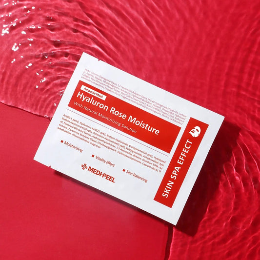 Medi-Peel Hyaluron Rose Moisture Ampoule Mask. Korėjietiška kosmetika