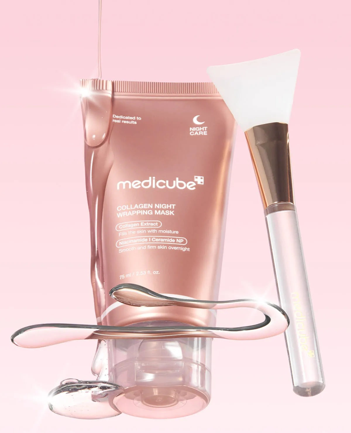 Medicube  Collagen Night Wrapping Mask  naktinė veido kaukė. Korėjietiška kosmetika