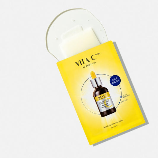 Missha Vita C Plus Spot Correcting Ampoule Sheet Mask lakštinė kaukė. Korėjietiška kosmetika