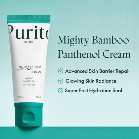 PURITO SEOUL Mighty Bamboo Panthenol Cream veido kremas