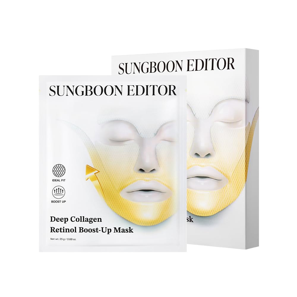 Sungboon Editor Deep Collagen Retinol Tension Boost Up Mask. Korėjietiška kosmetika
