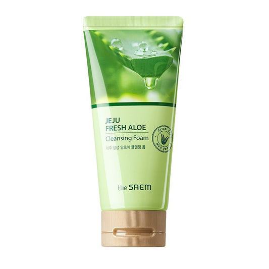 THE SAEM Jeju Fresh Aloe Cleansing Foam veido prausiklis