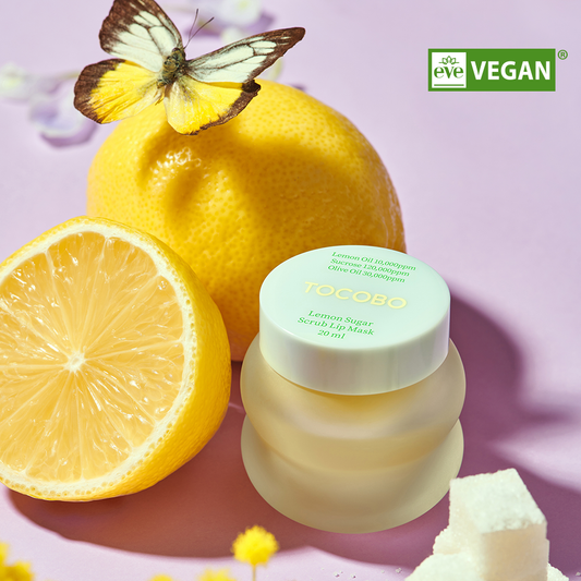 Tocobo Lemon Sugar Scrub Lip Mask lūpų šveičiamoji kaukė. Korėjietiška kosmetika