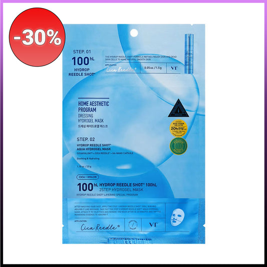 VT Cosmetics Hydrop Reedle Shot 100 2 Step Hydrogel Mask