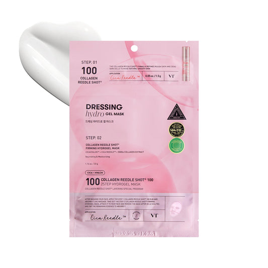 VT Cosmetics Collagen Reedle Shot 100 2-Step Hydrogel Mask. Korėjietiška kosmetika