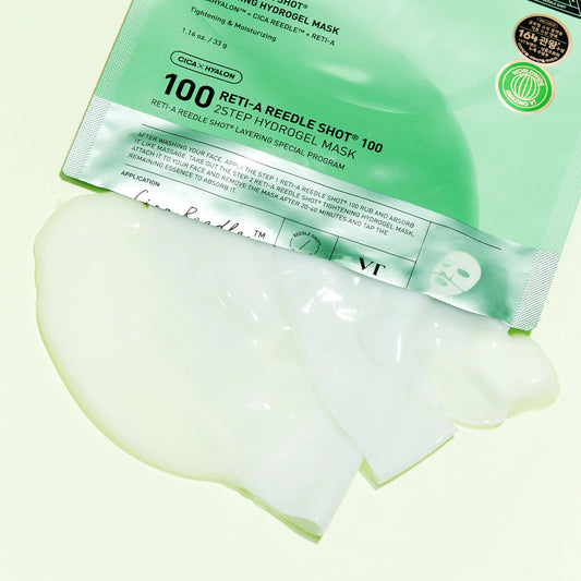 VT Cosmetics Reti-A Reedle Shot 100 hidrogelinė kaukė – Korėjietiška kosmetika