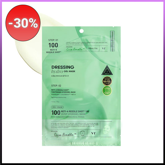 VT Cosmetics Reti-A Reedle Shot 100 2 Step Hydrogel Mask