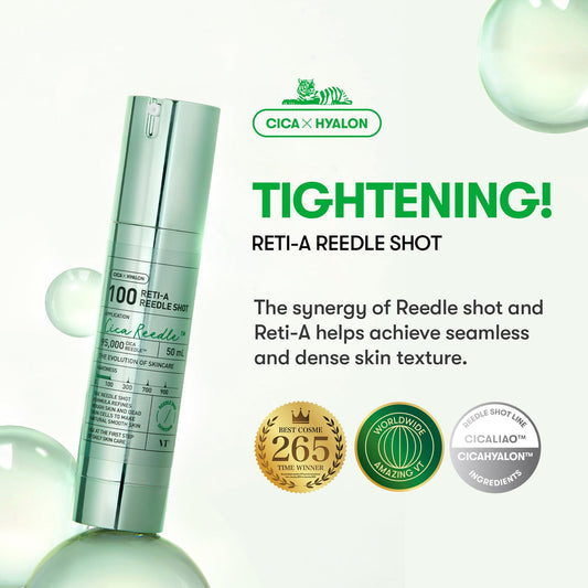 VT Cosmetics- Reti-A Reedle Shot 100 veido ampulė su retinoliu