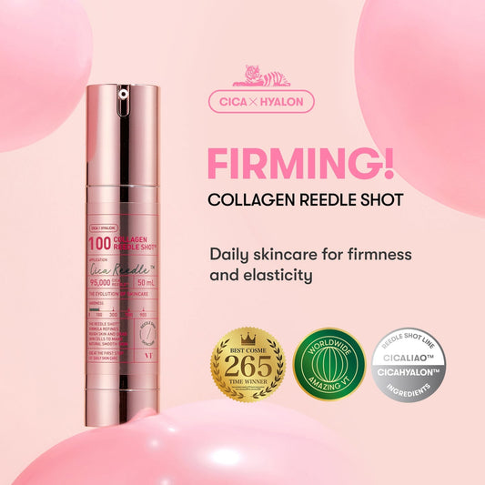 VT cosmetics Collagen Reedle 100 veido ampile. veido serumas su mikroadatėlių technologija. Korėjietiška kosmetika 