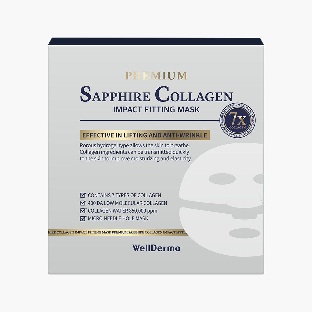 WellDerma Collagen Impact Fitting Mask veido kaukė su kolagenu