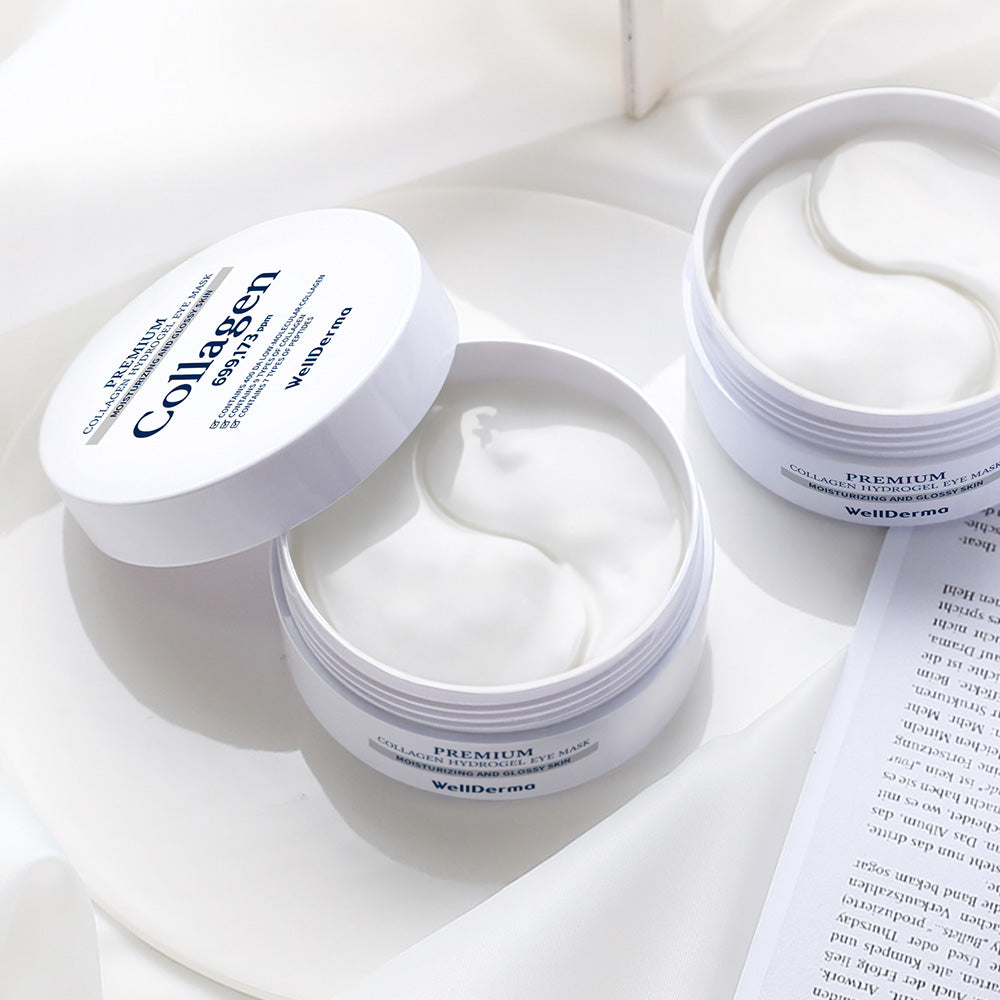 WellDerma Premium Collagen Hydrogel Eye Mask paakių pagalvėlės.  Korėjietiška kosmetika