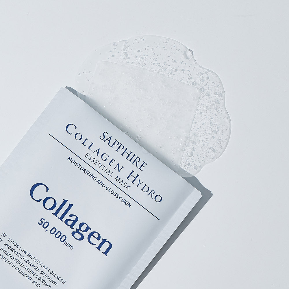 WellDerma Sapphire Collagen Hydro Essential Mask lakštinė veido kaukė su kolagenu
